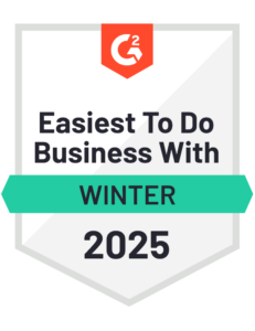 G2 badge fall 2024 easiest to do business with