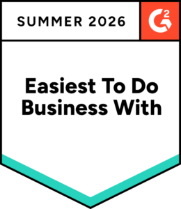 G2 badge fall 2024 easiest to do business with