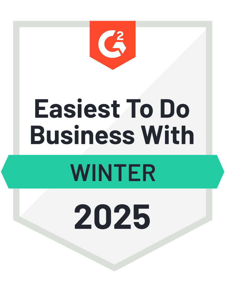 G2 badge fall 2024 easiest to do business with