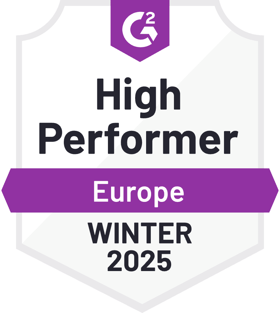 G2 badge fall 2024 high performer Europe