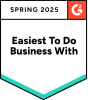 G2 badge fall 2024 easiest to do business with