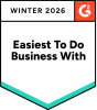 G2 badge fall 2024 easiest to do business with