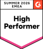 G2 badge fall 2024 high performer EMEA