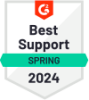 G2 Medal - Best Support - Spring 2024
